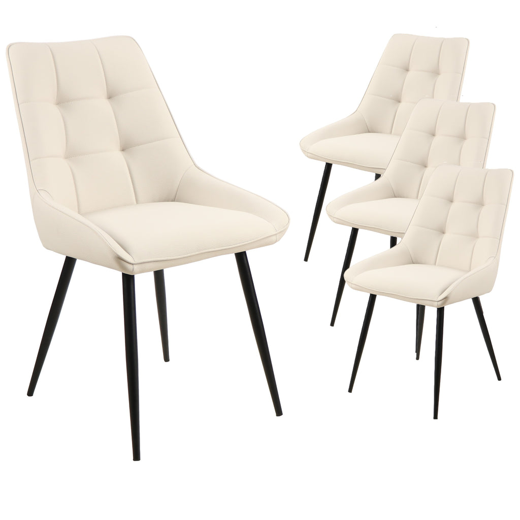 Ruvello Dining Chair Ivory (Set of 2)
