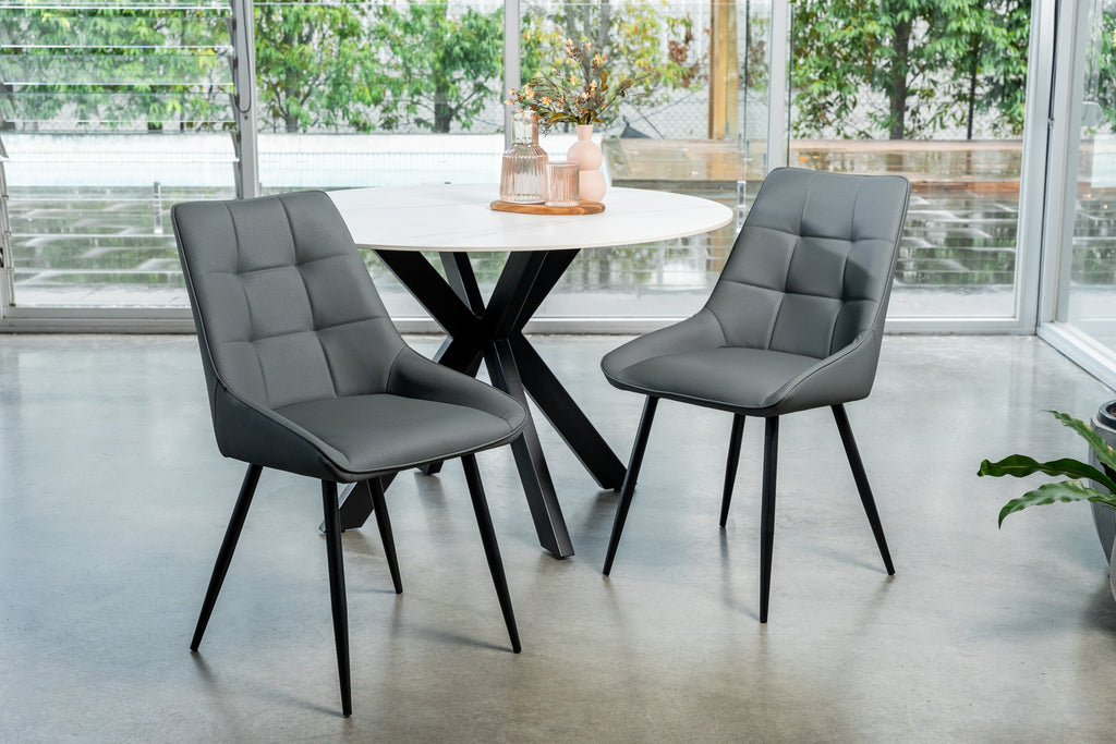 Ruvello Dining Chair Charcoal (Set of 2)