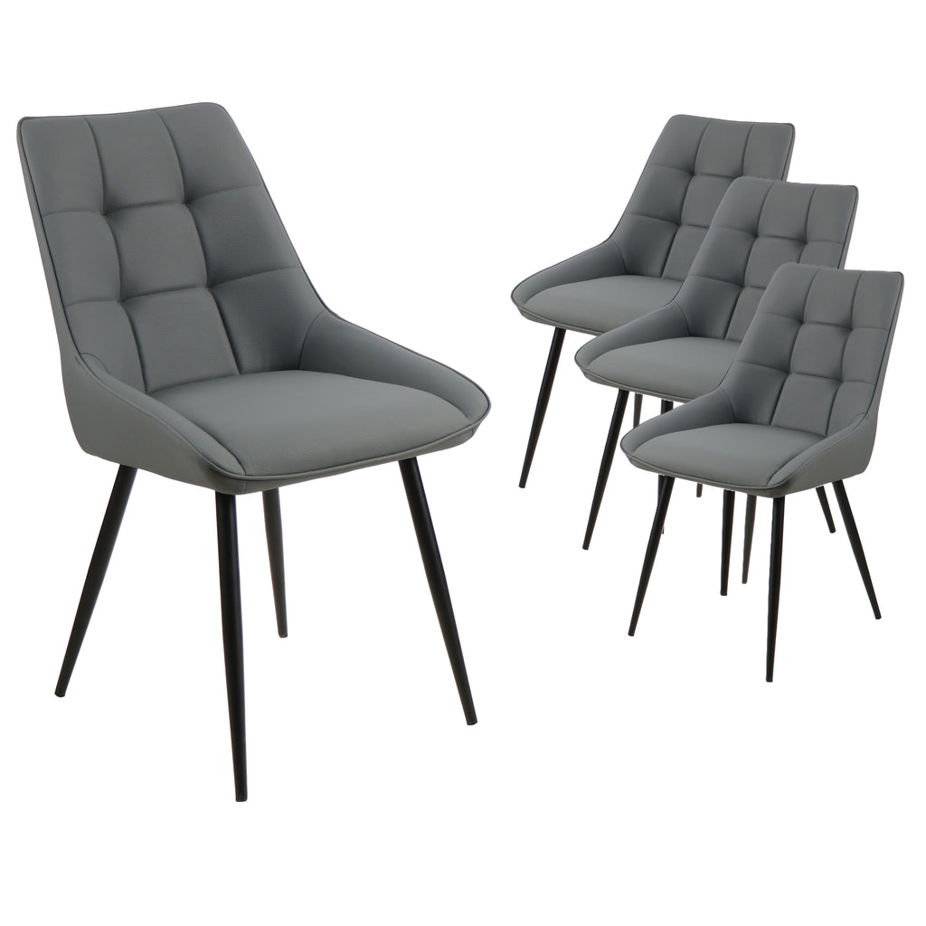 Ruvello Dining Chair Charcoal (Set of 2)
