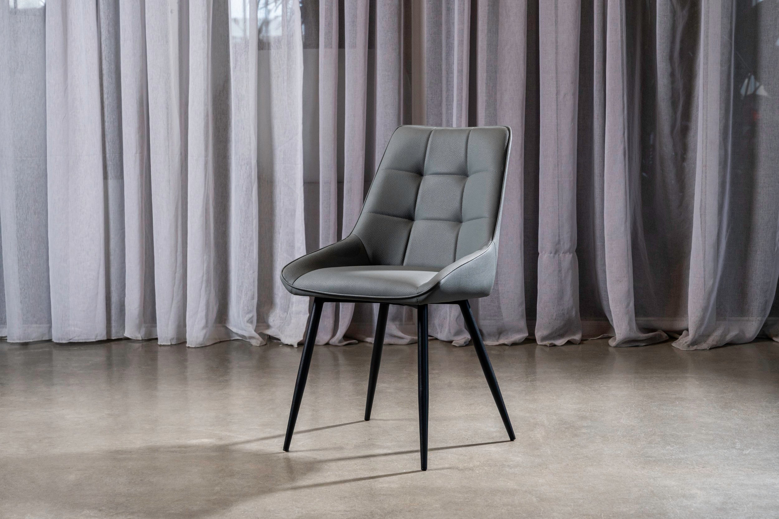 Raven Dining Chair Charcoal (Set of 2)