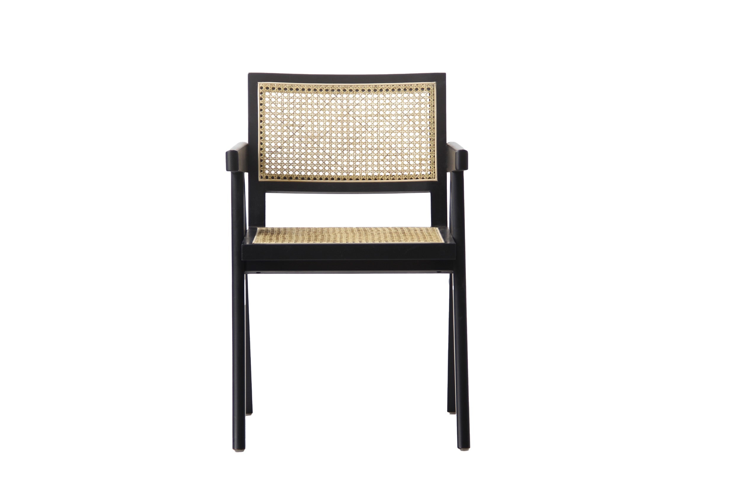 Wicker Rattan Occasional Chairs Black (Set of 2)