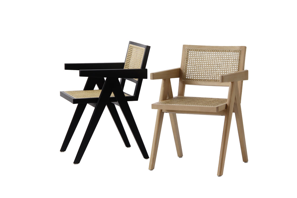 Wicker Rattan Occasional Chairs Black (Set of 2)