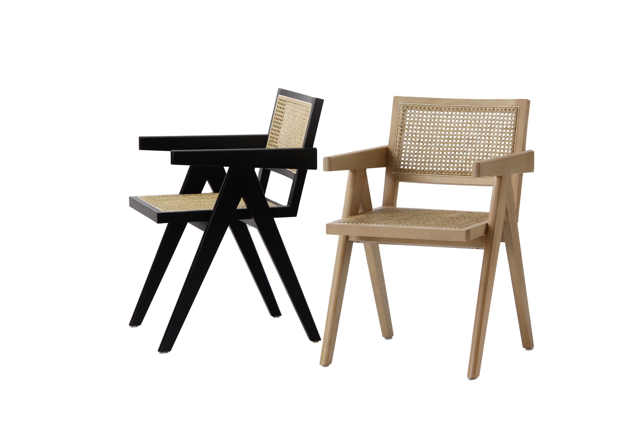 Wicker Rattan Occasional Chairs Black (Set of 2)