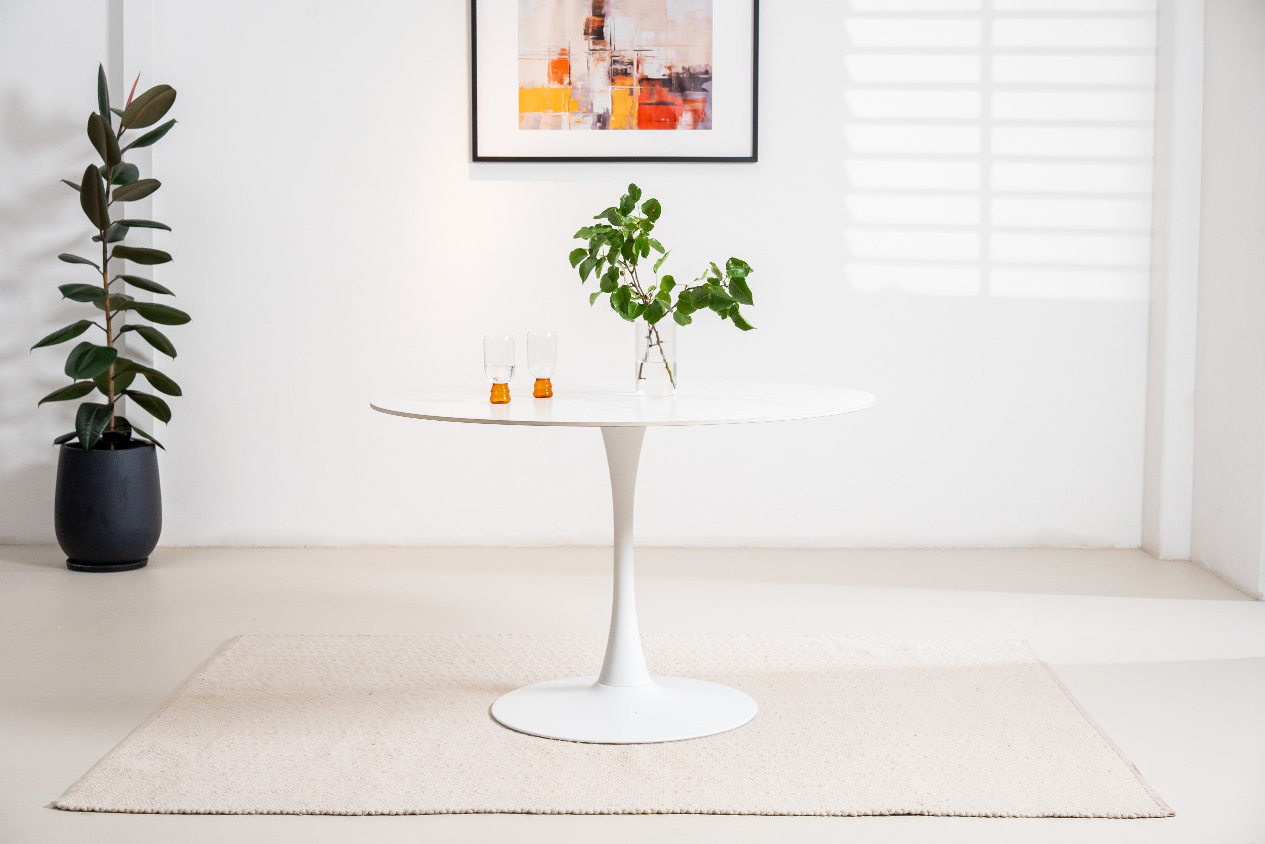 Boreal Large Dining Table Snow White
