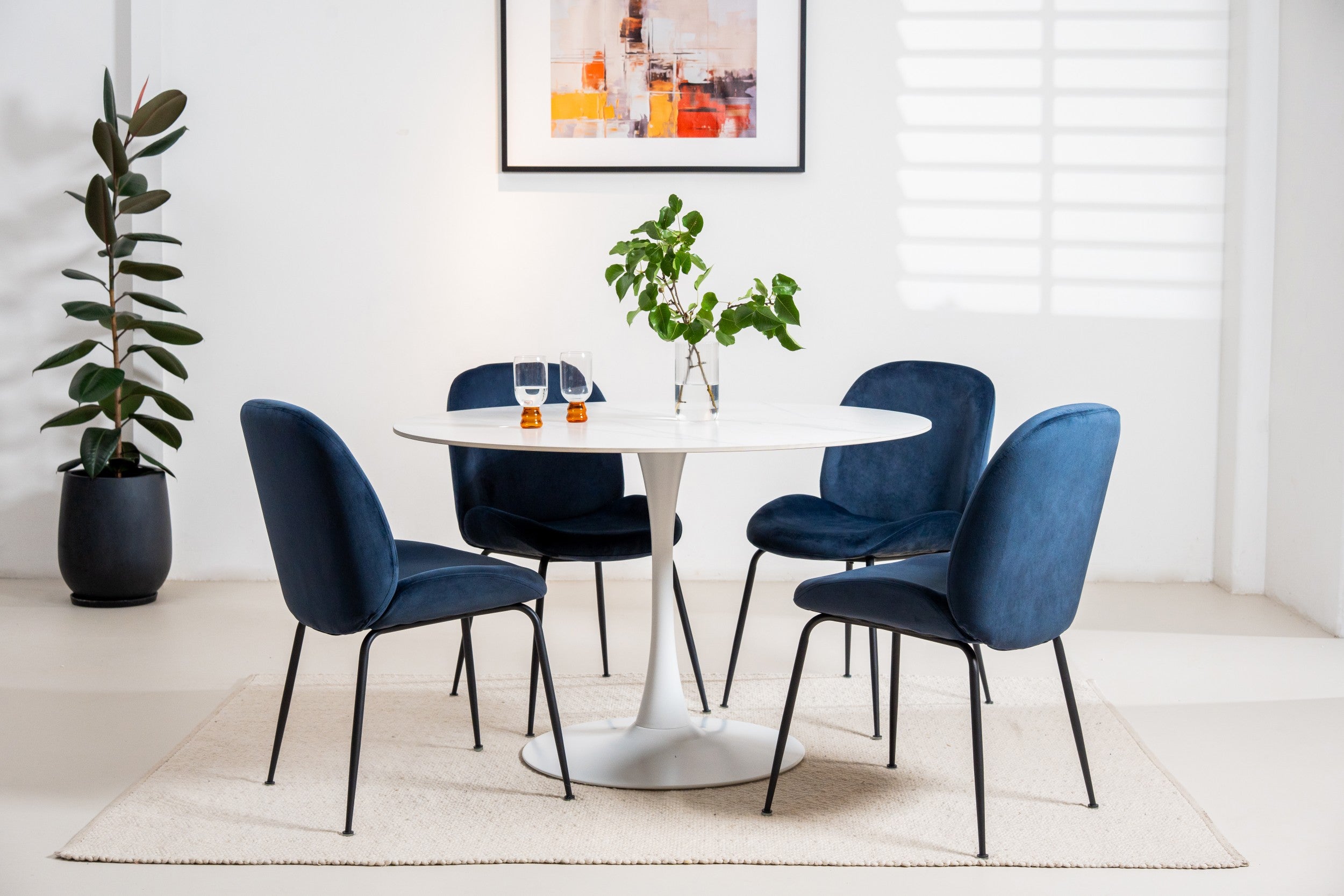 Boreal Large Dining Table Snow White