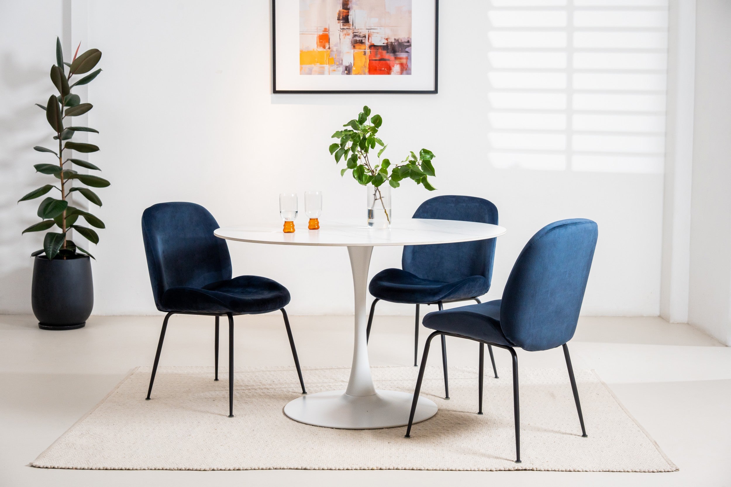 Boreal Large Dining Table Snow White