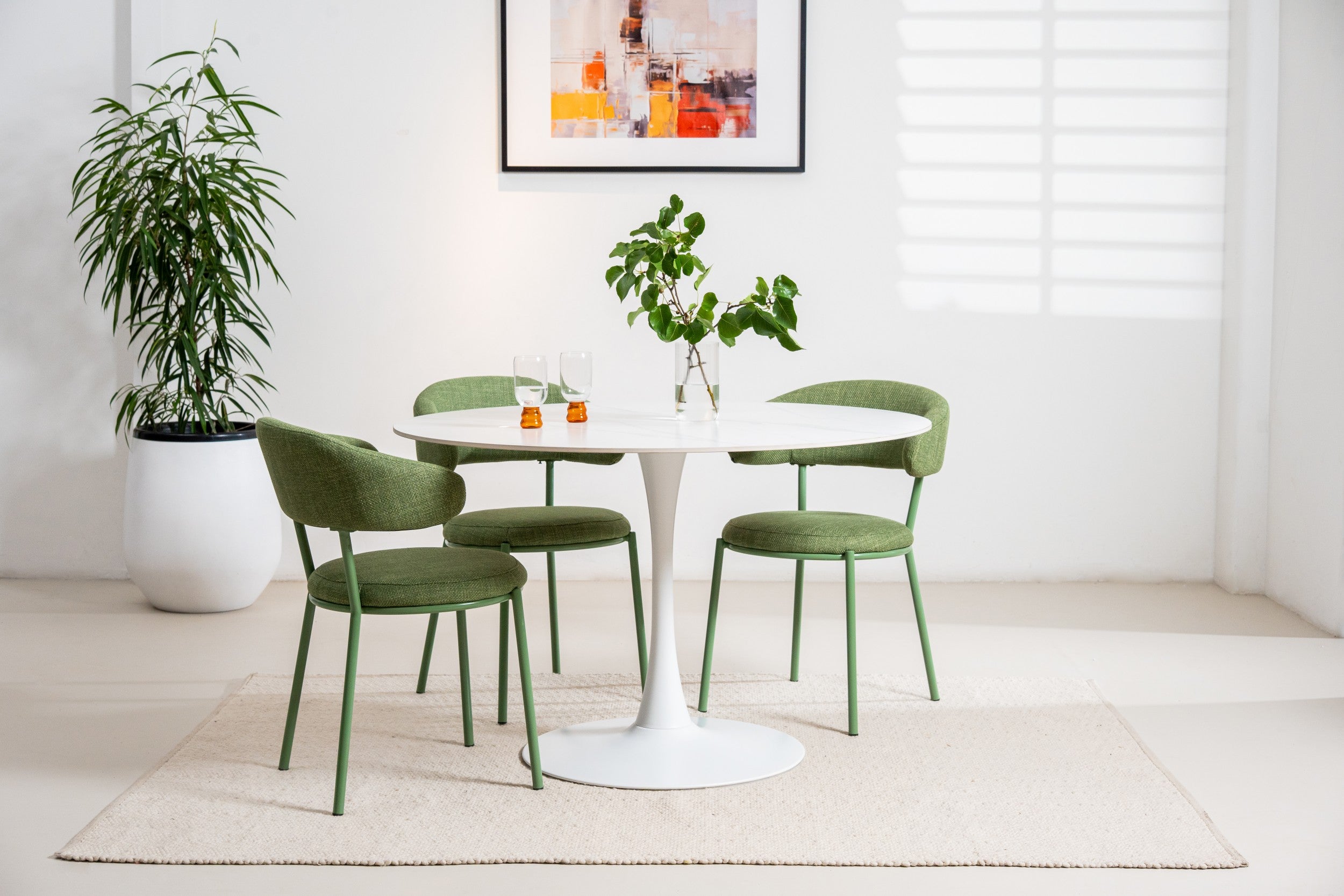 Boreal Large Dining Table Snow White