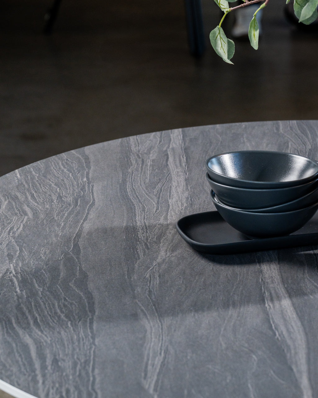 Boreal Large Dining Table Black Sand