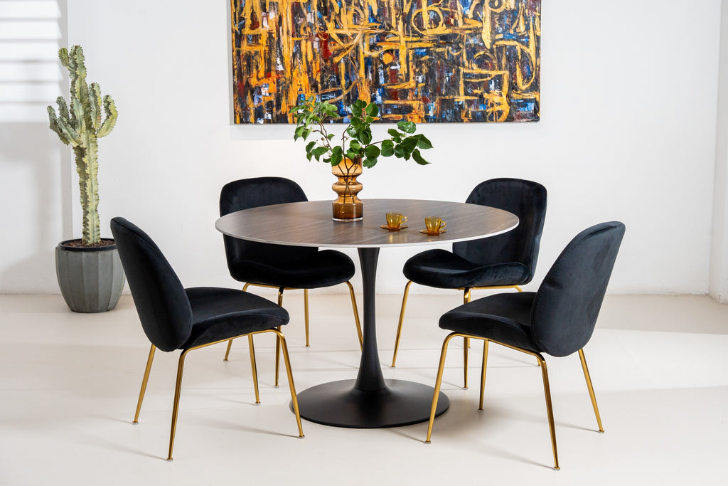 Boreal Large Dining Table Black Sand