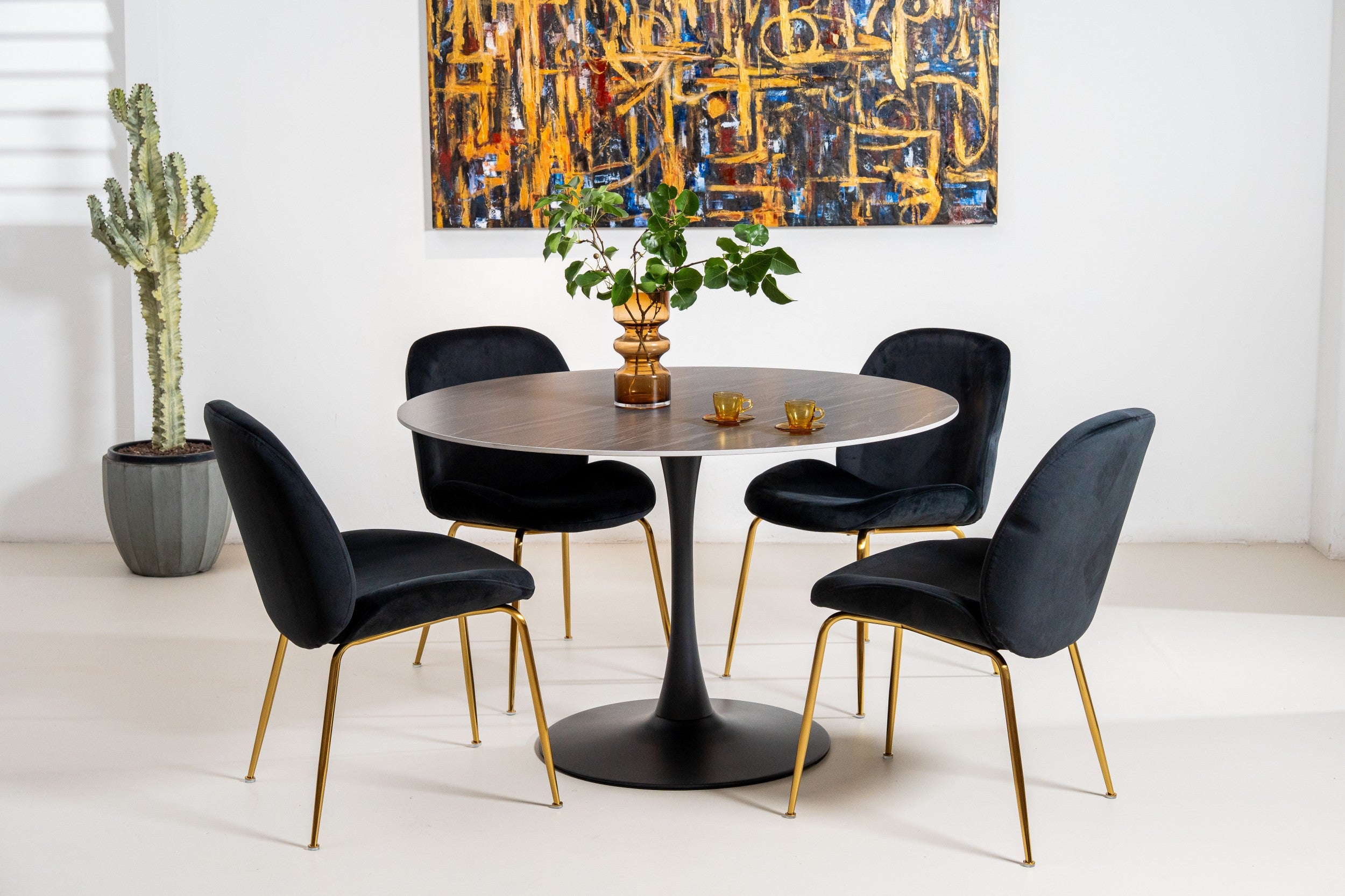 Boreal Large Dining Table Black Sand