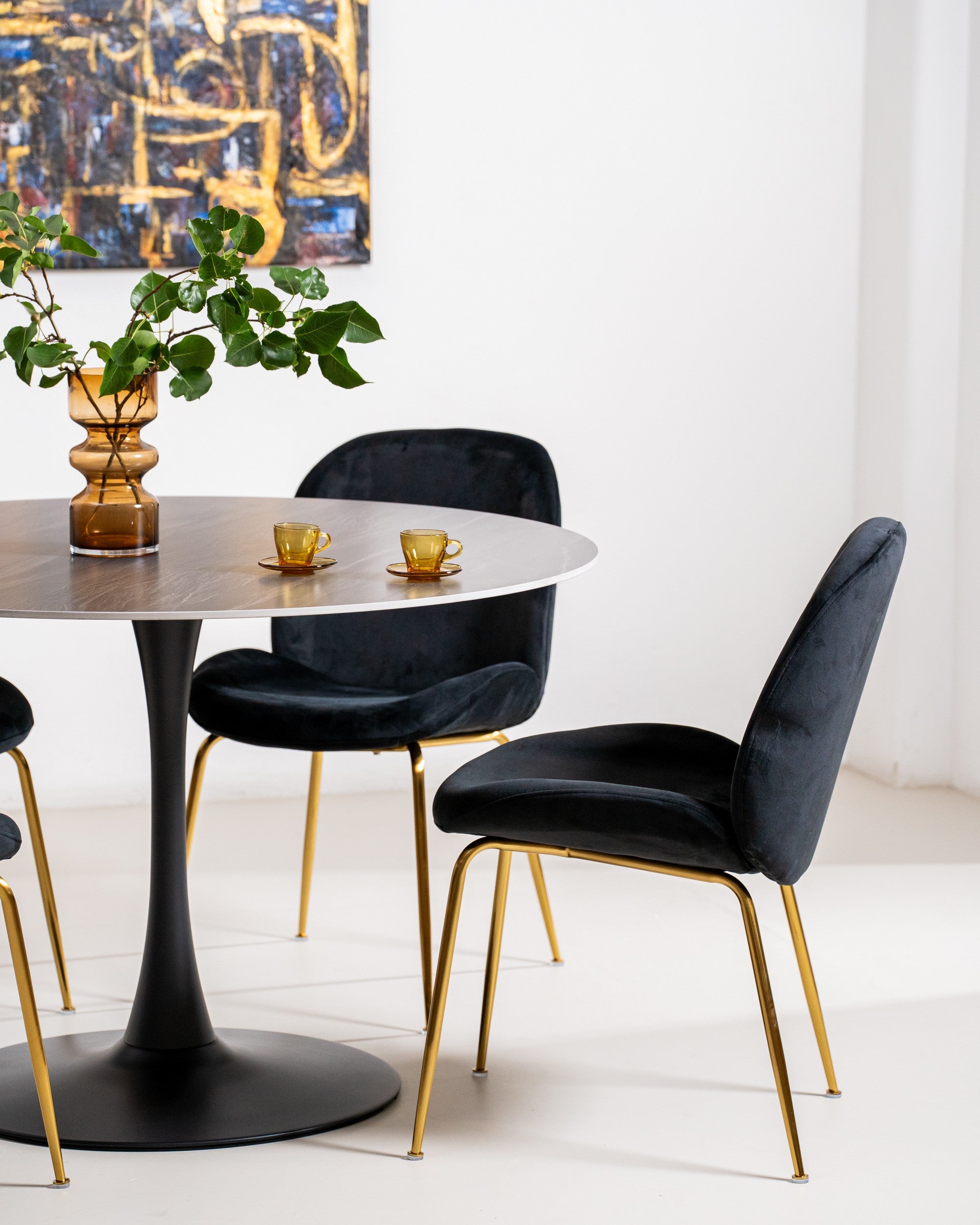 Boreal Large Dining Table Black Sand