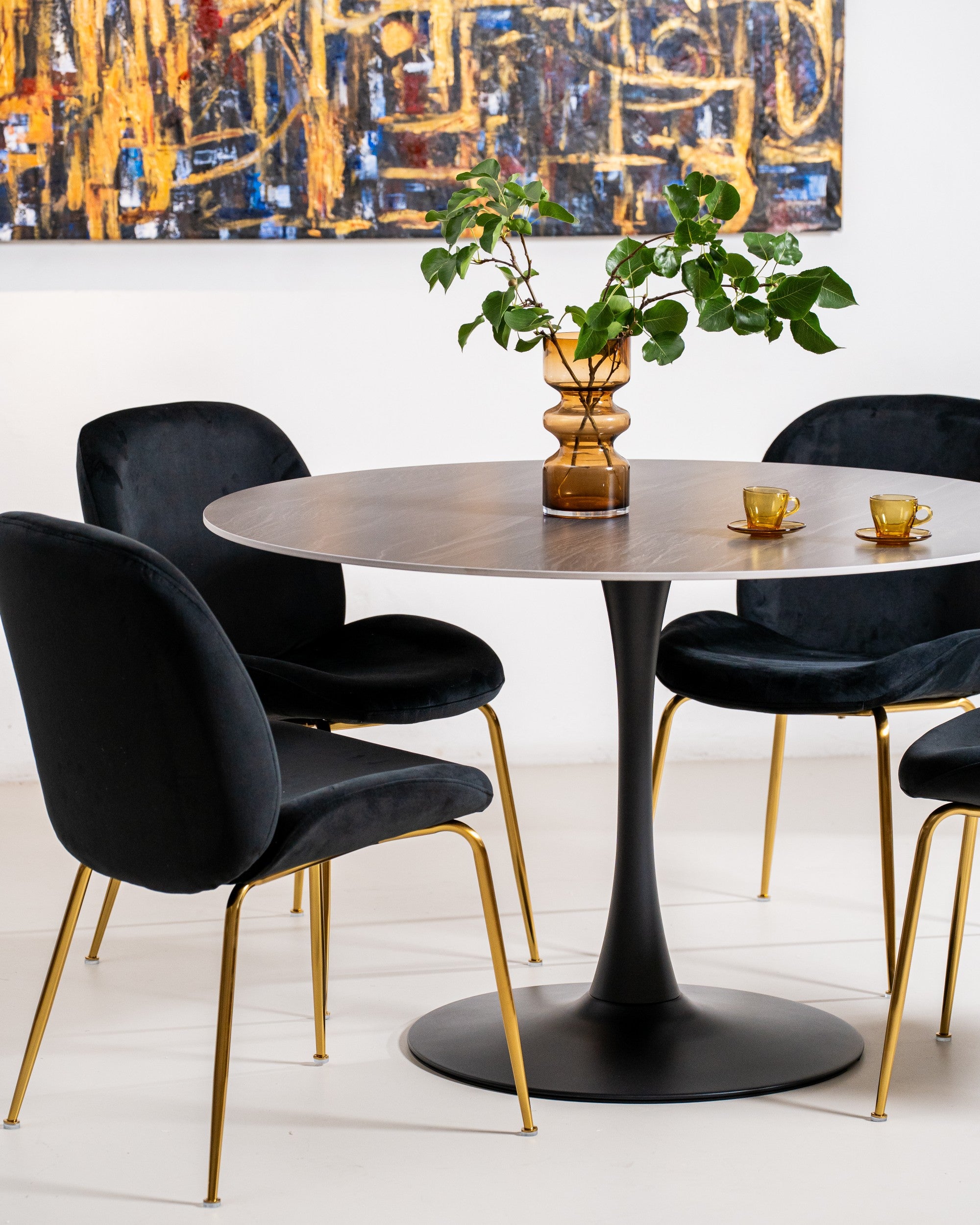 Boreal Large Dining Table Black Sand