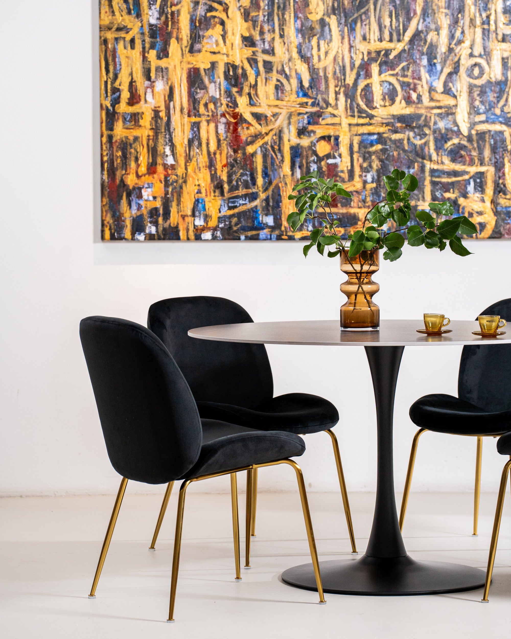 Boreal Large Dining Table Black Sand