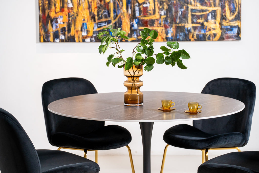 Boreal Large Dining Table Black Sand