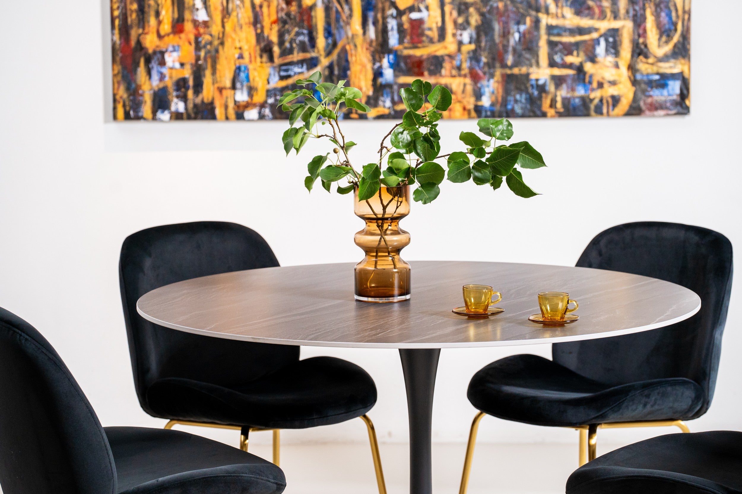 Boreal Large Dining Table Black Sand