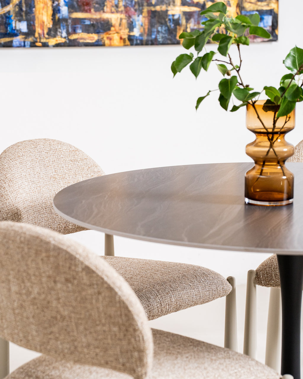 Boreal Large Dining Table Black Sand