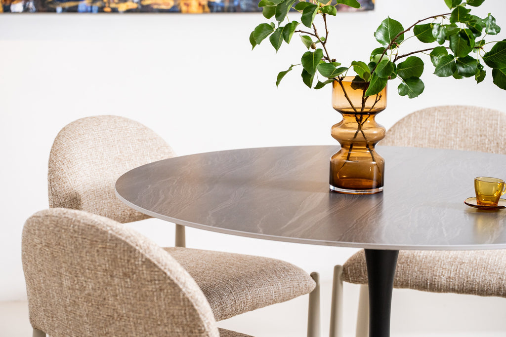 Boreal Large Dining Table Black Sand