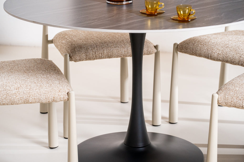 Boreal Large Dining Table Black Sand