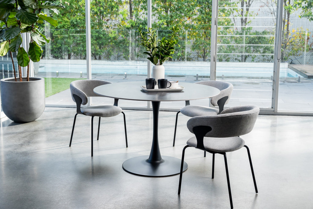 Boreal Large Dining Table Black Sand