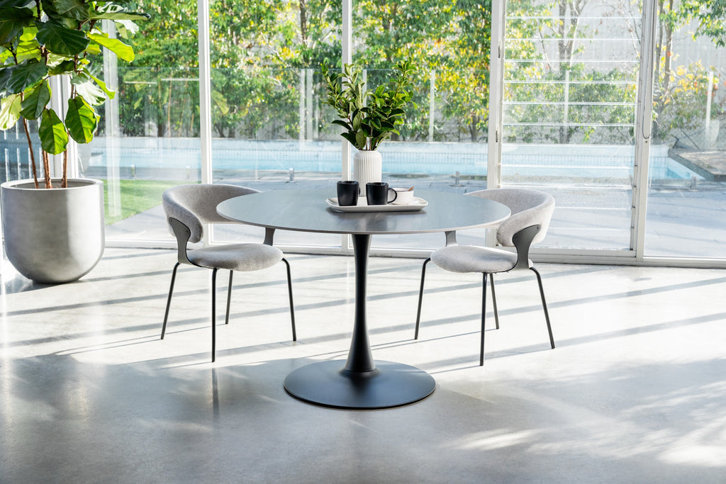 Boreal Large Dining Table Black Sand