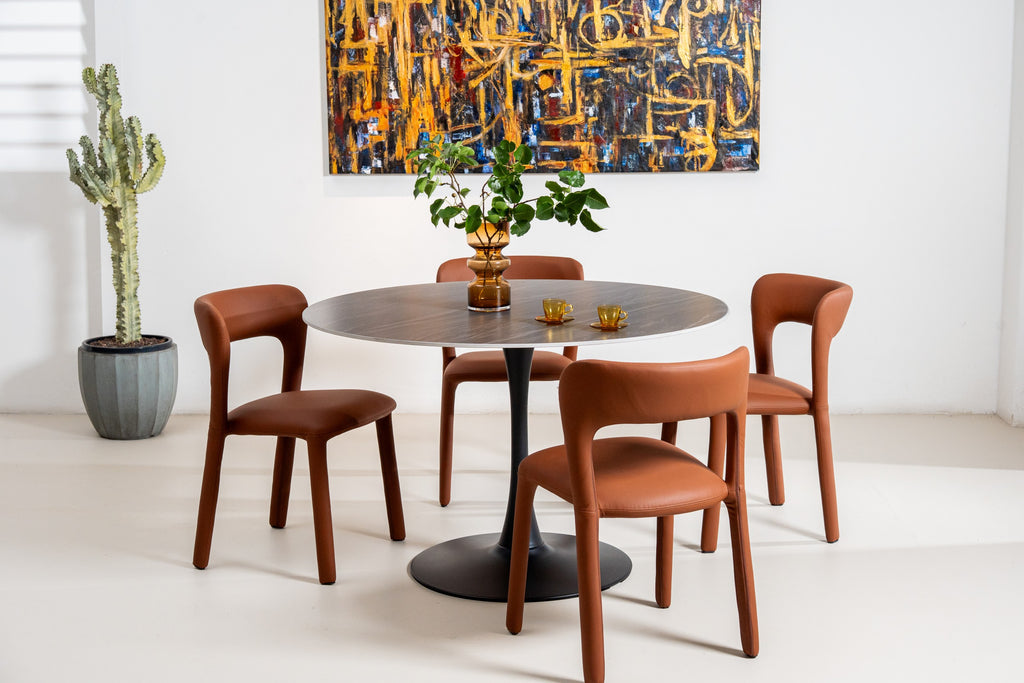 MadRivaro Dining Chair Tan (Set of 2)
