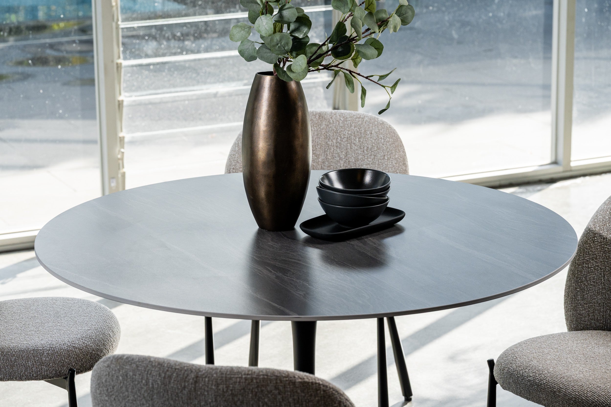 Boreal Large Dining Table Black Sand