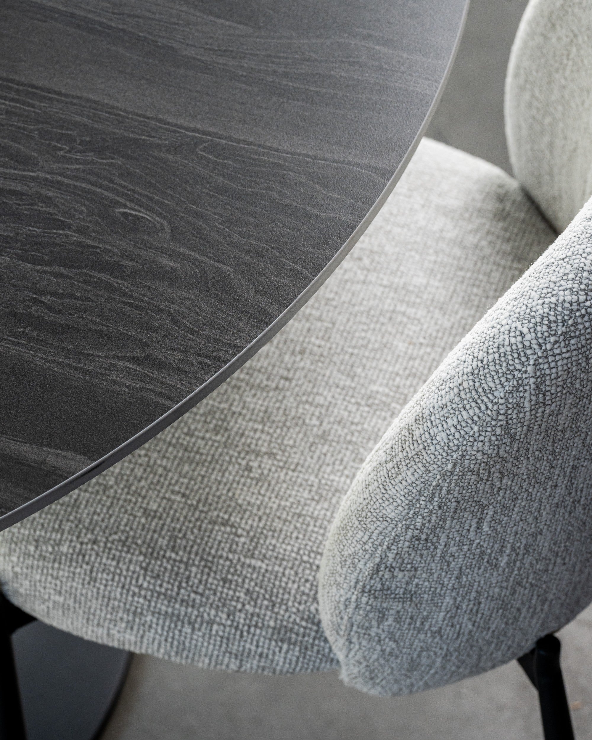 Boreal Large Dining Table Black Sand