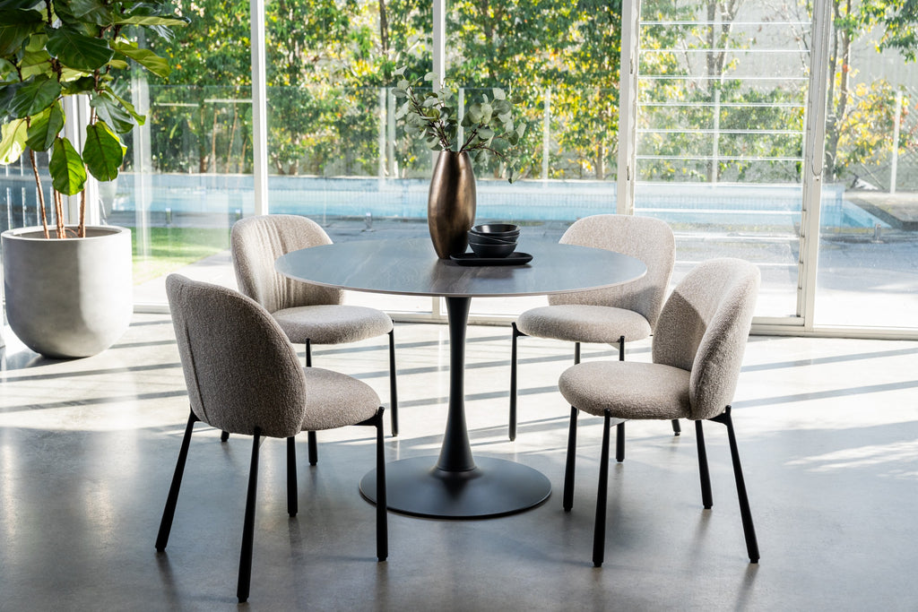 Boreal Large Dining Table Black Sand