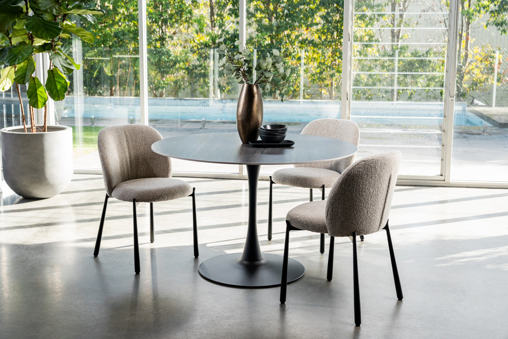 Boreal Large Dining Table Black Sand