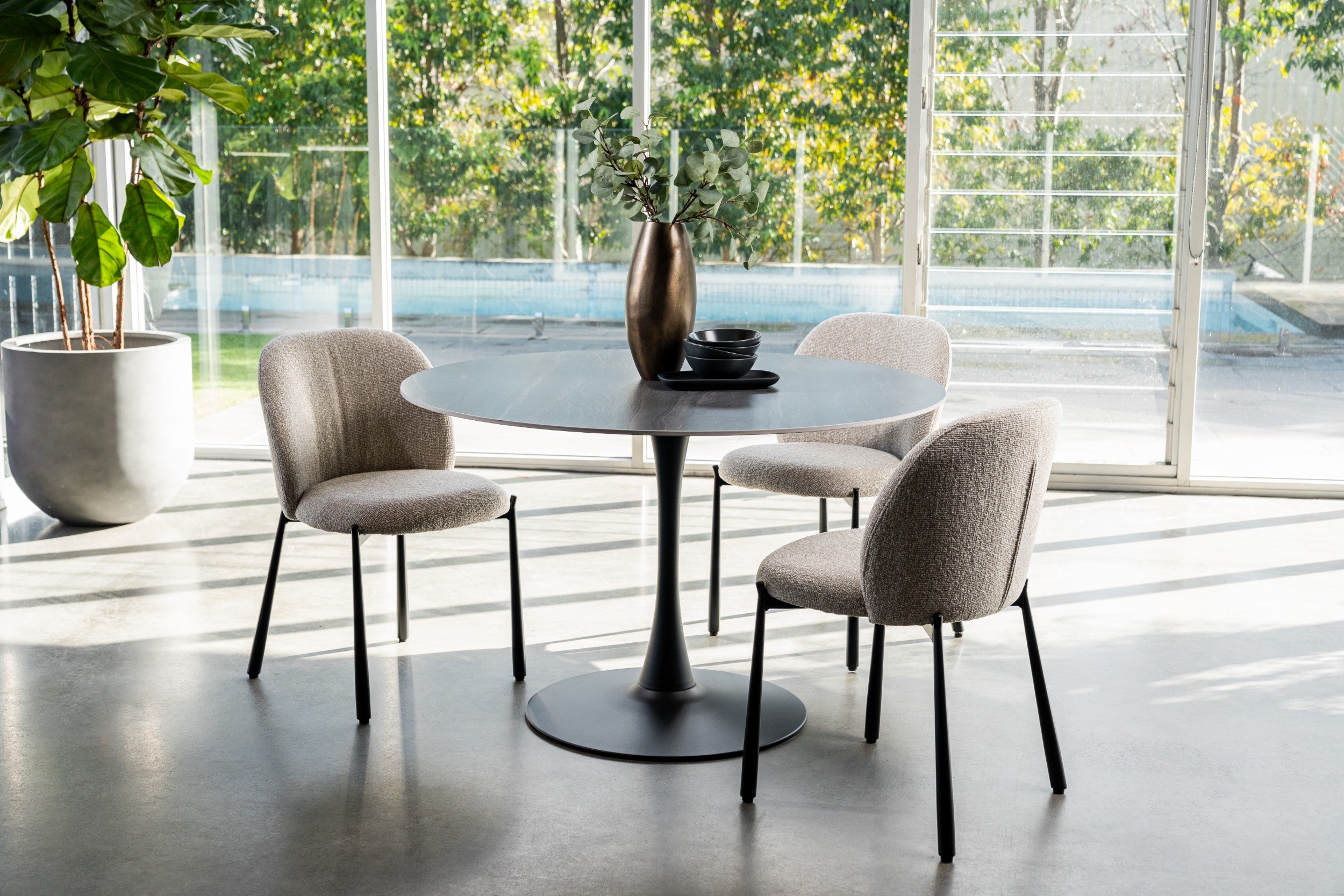 Oyster Dining Chair Sand  (Set of 2)