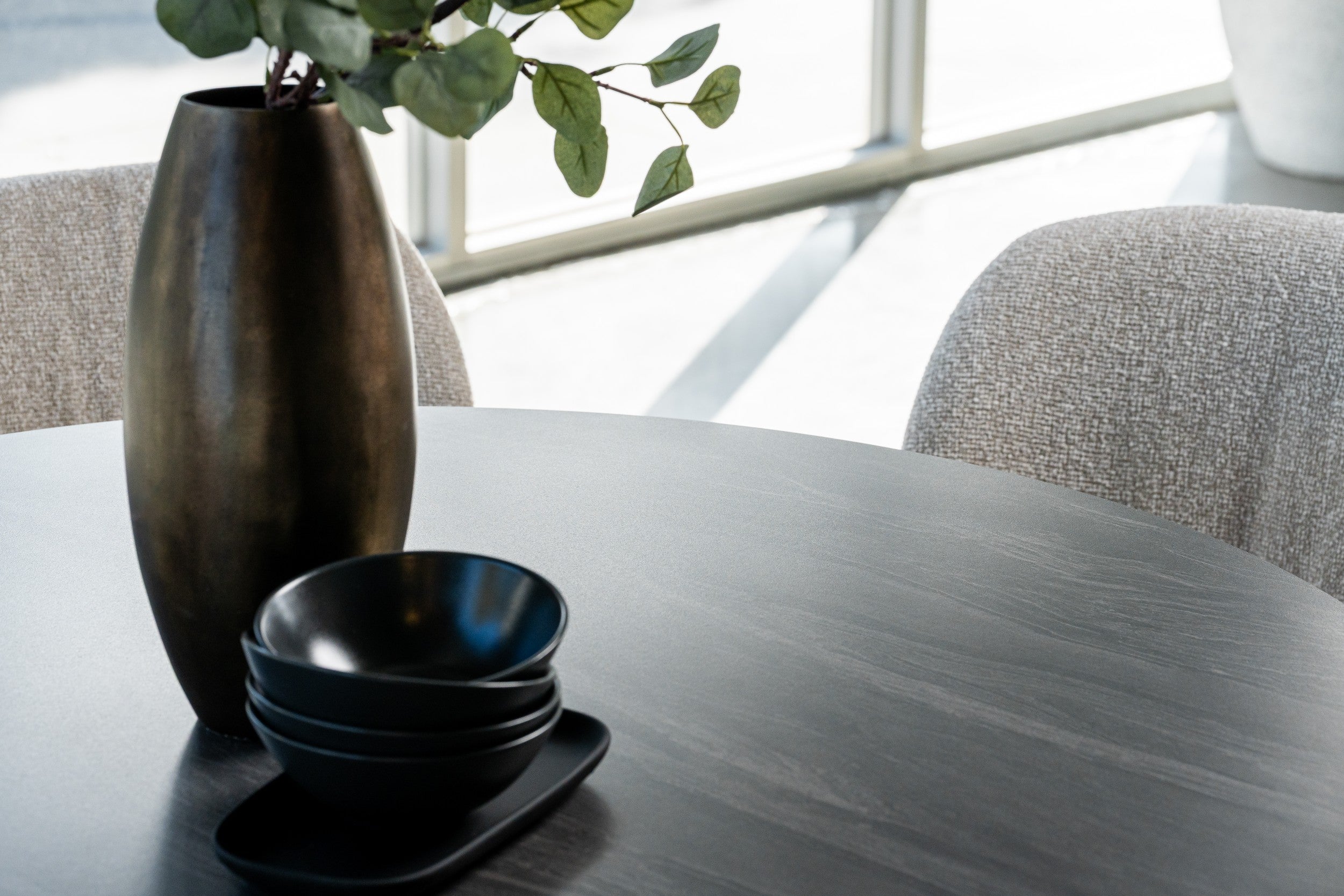Boreal Large Dining Table Black Sand
