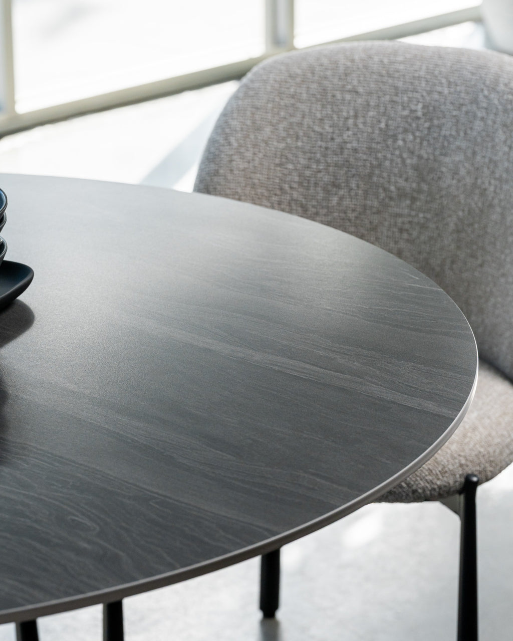 Boreal Large Dining Table Black Sand