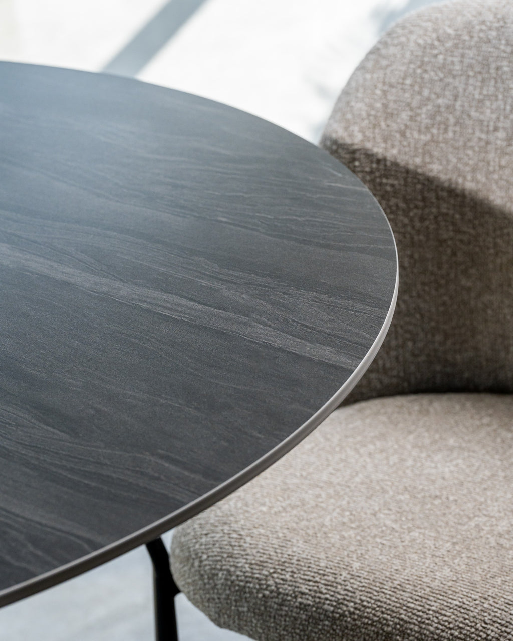 Boreal Large Dining Table Black Sand