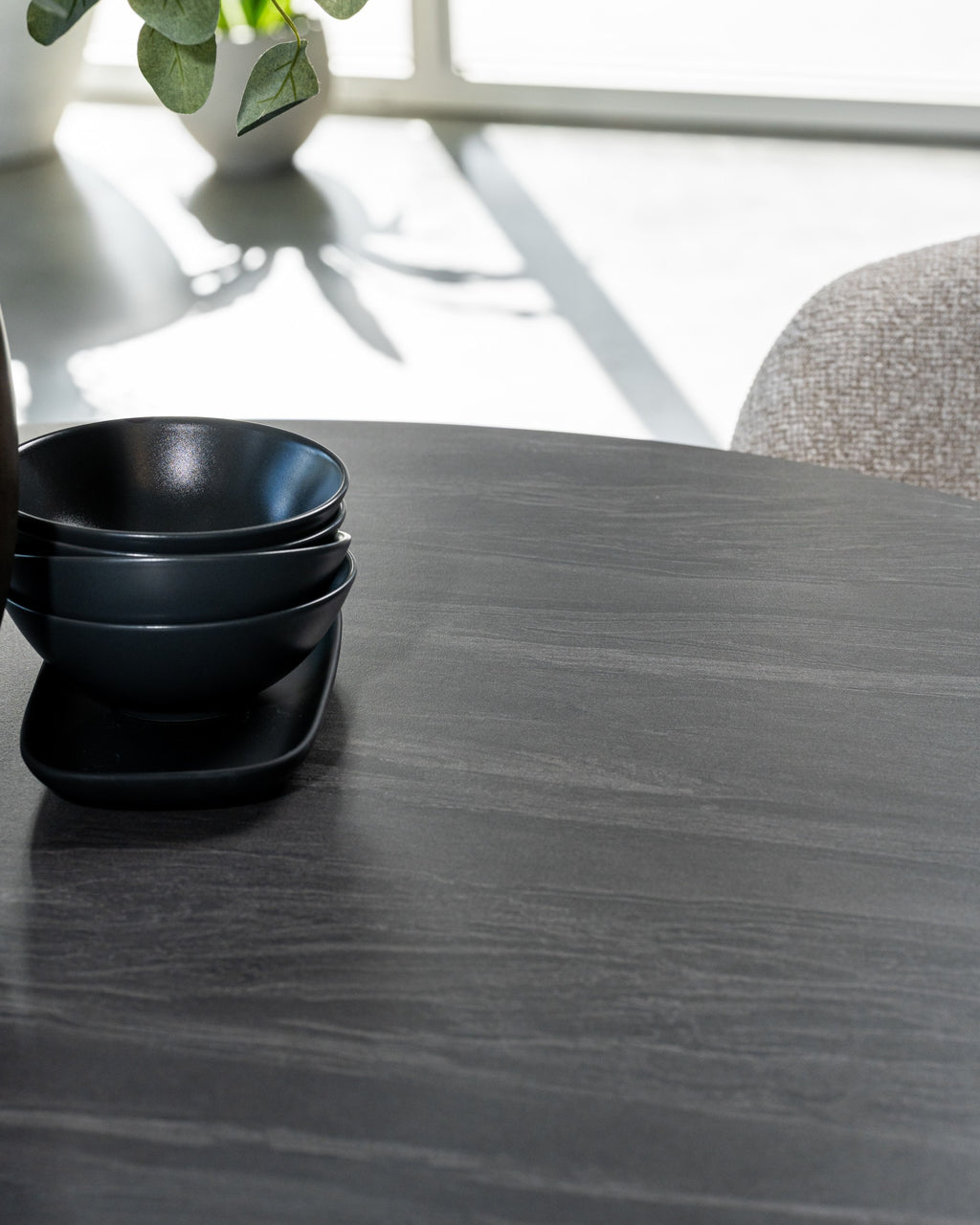 Boreal Large Dining Table Black Sand