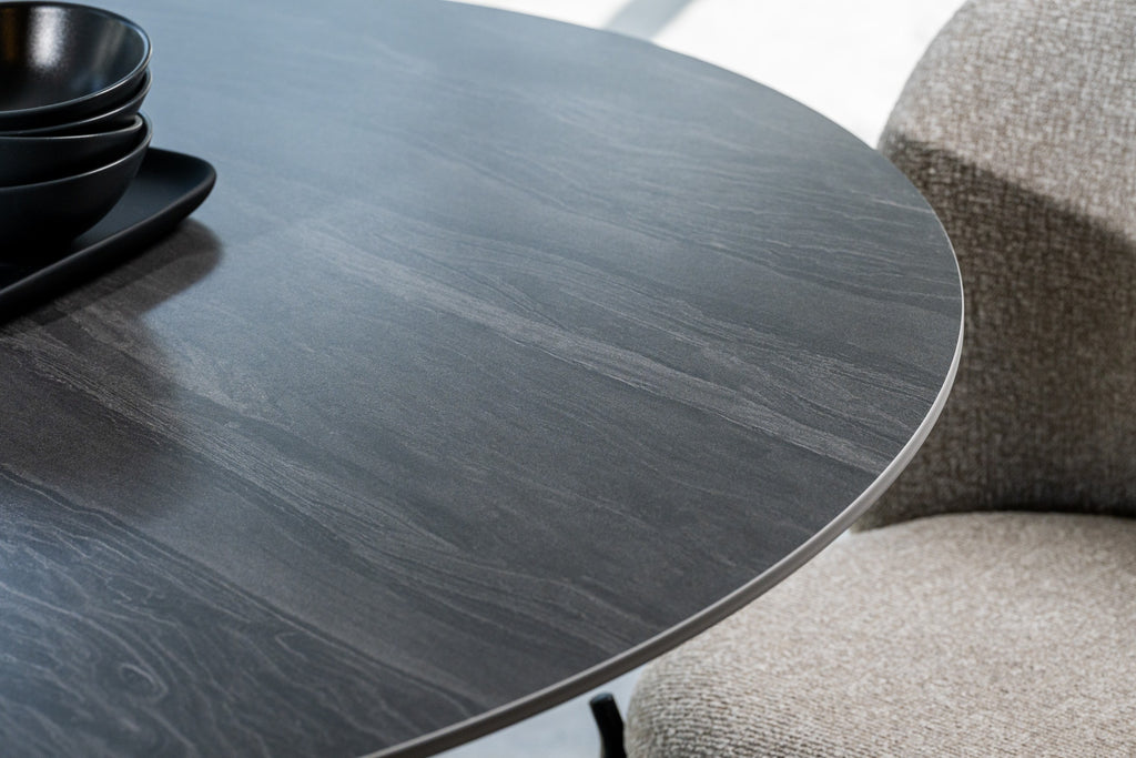 Boreal Large Dining Table Black Sand