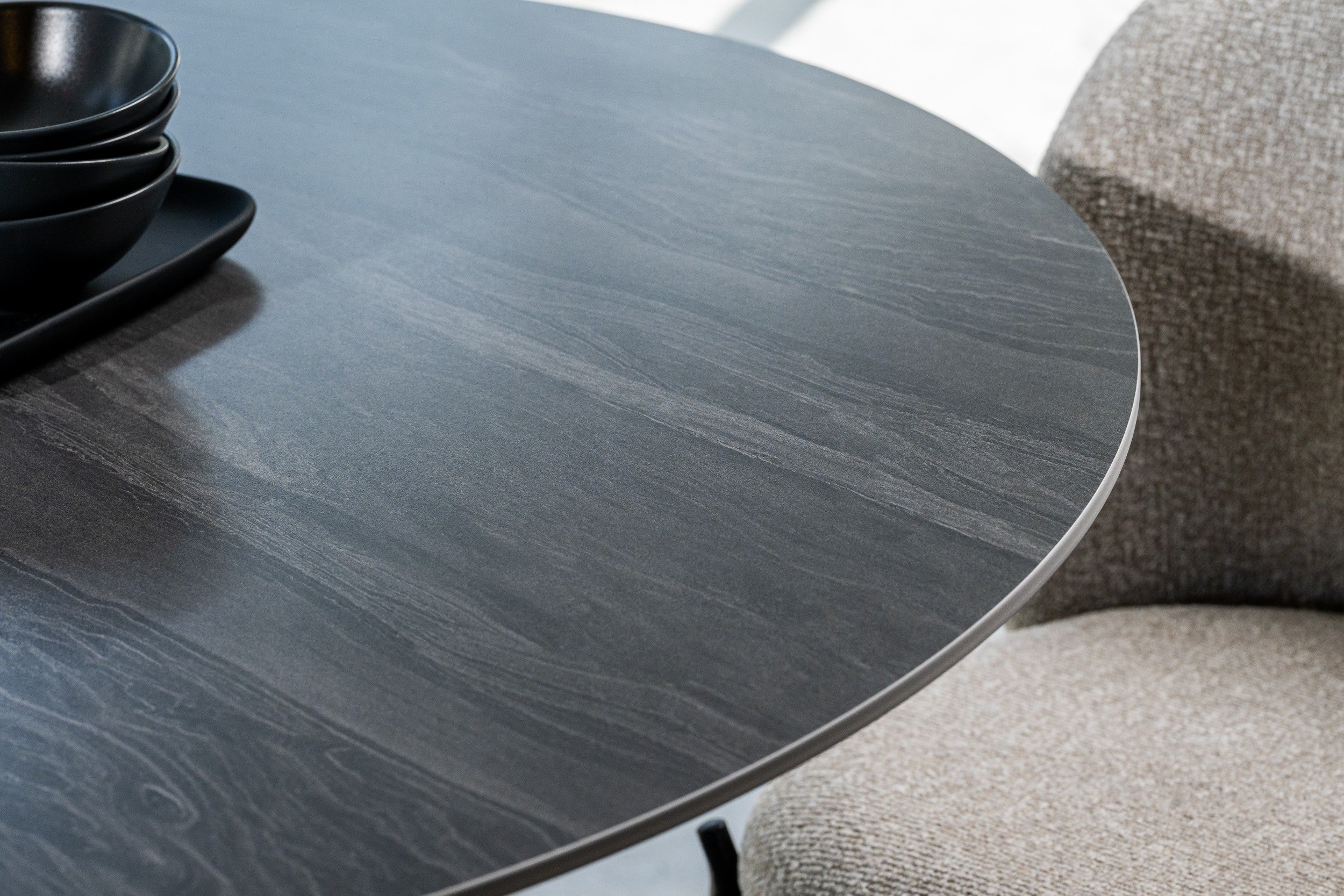 Boreal Large Dining Table Black Sand