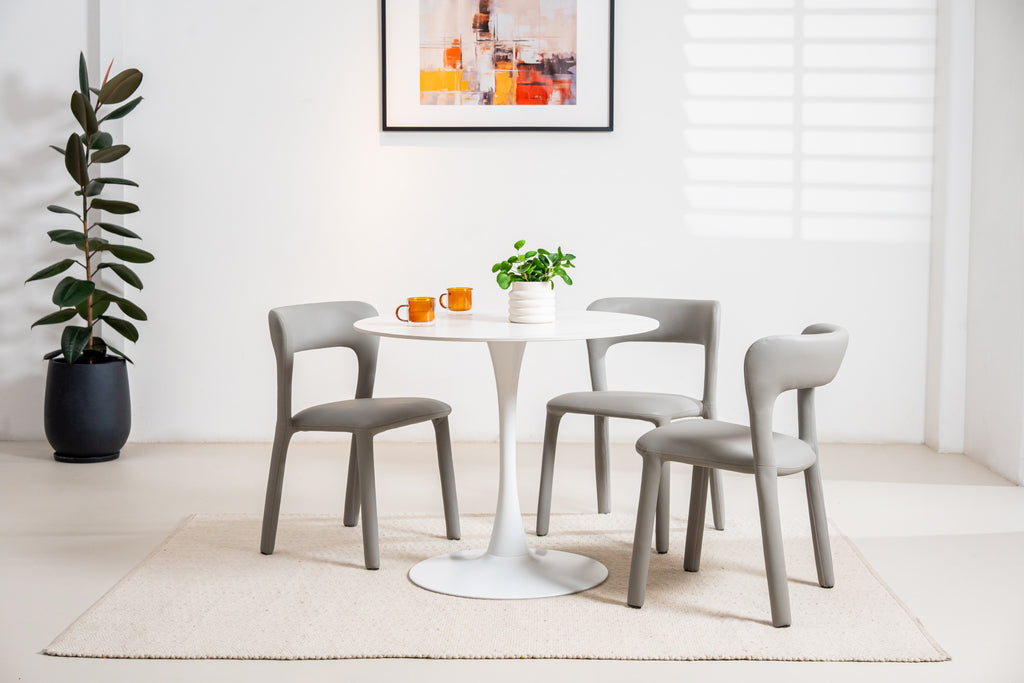 Boreal Medium Dining Table Snow White