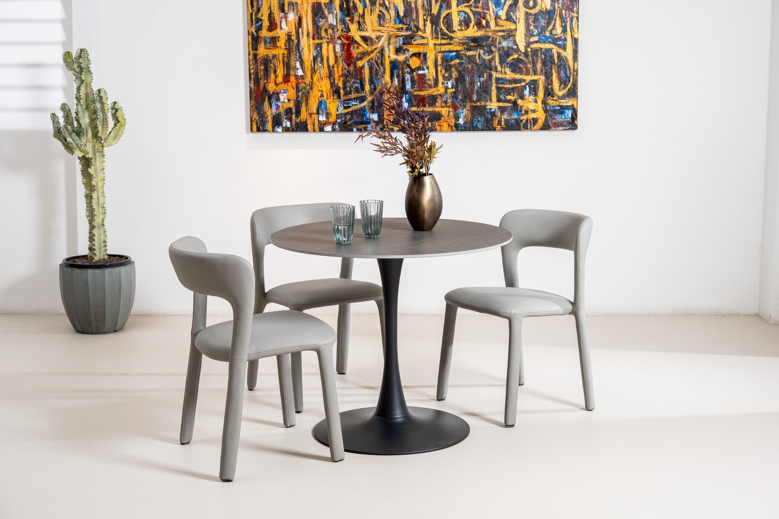 Boreal Medium Dining Table Black Sand