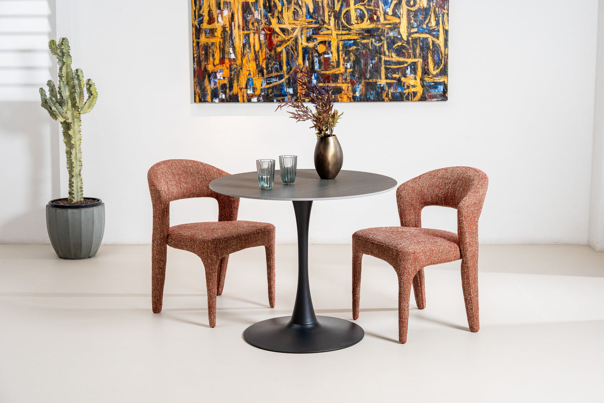 Selvani Medium Dining Table Black Sand