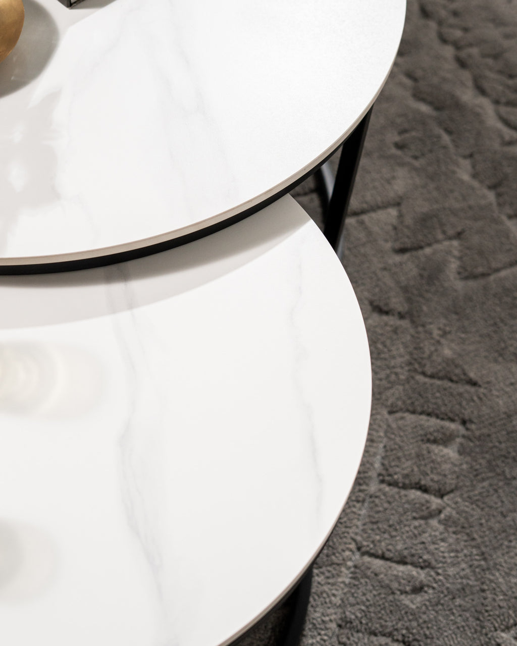 Blanc Coffee Table Set Blanc White Ceramic