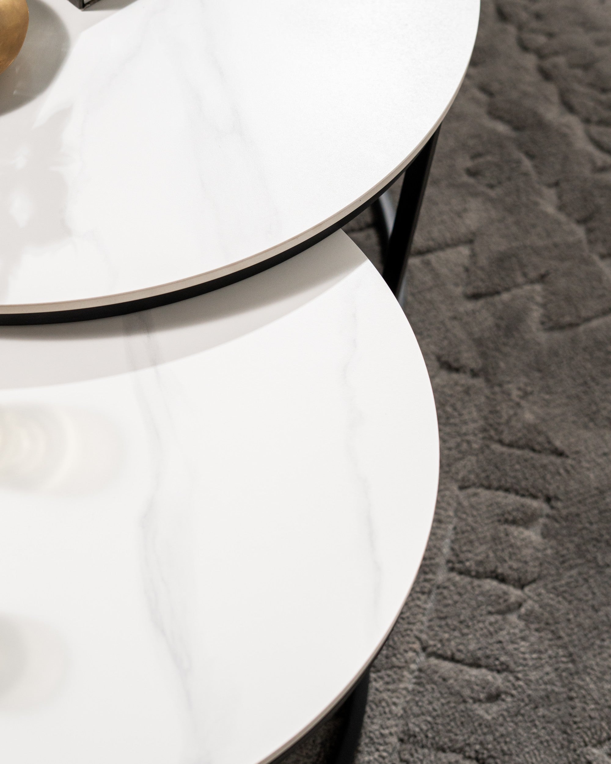 Blanc Coffee Table Set Blanc White Ceramic