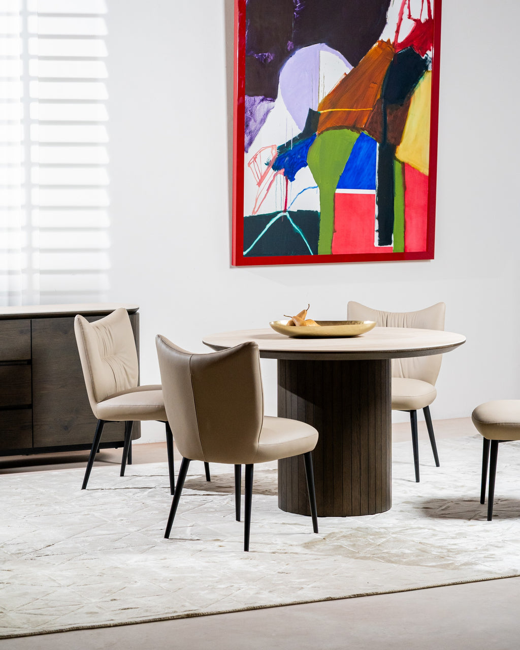 Moderno Dining Chair Beige (Set of 2)