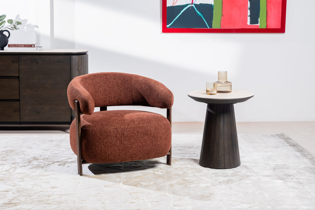 Hearth Occasional Chair Rust