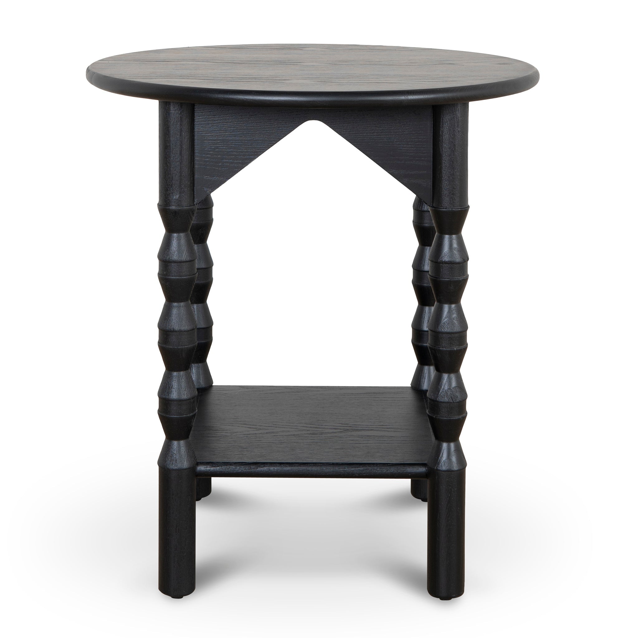 52cm Capri Side Table - Full Black