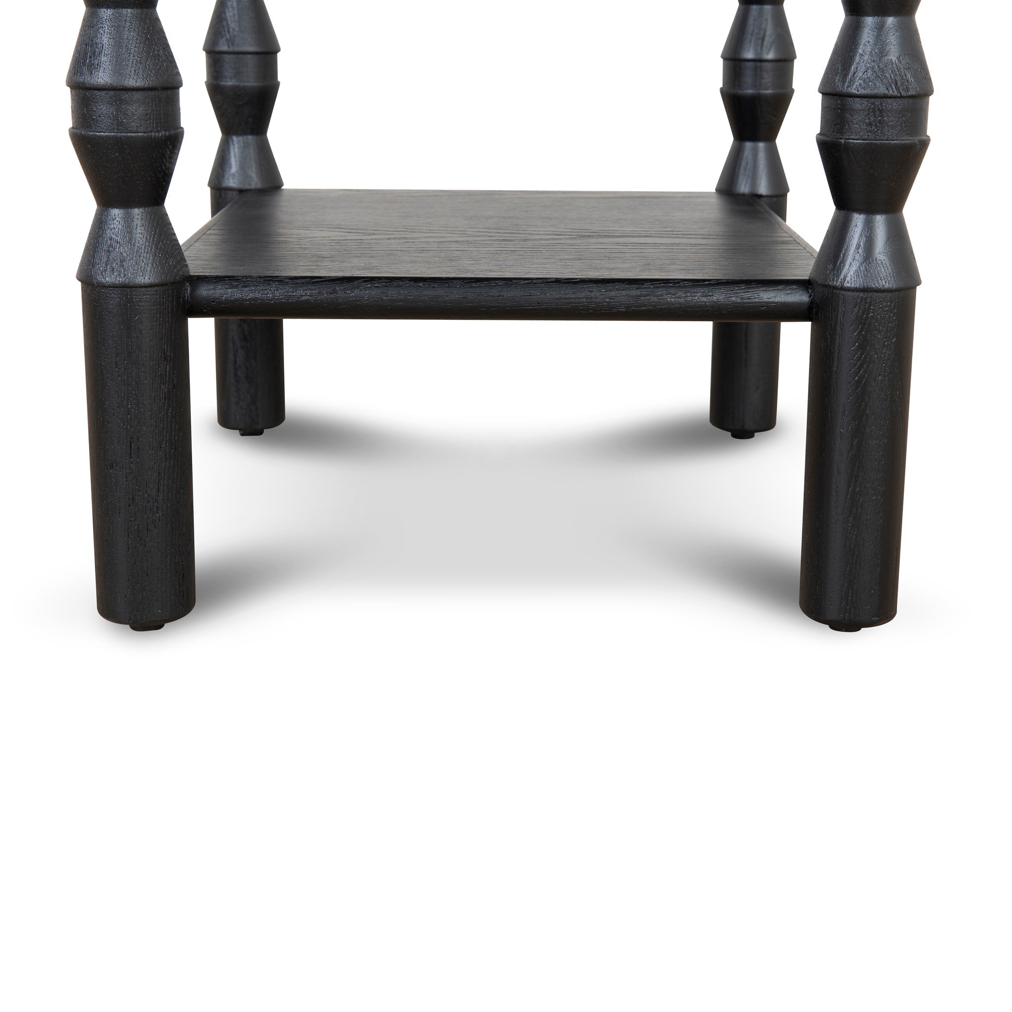 52cm Capri Side Table - Full Black