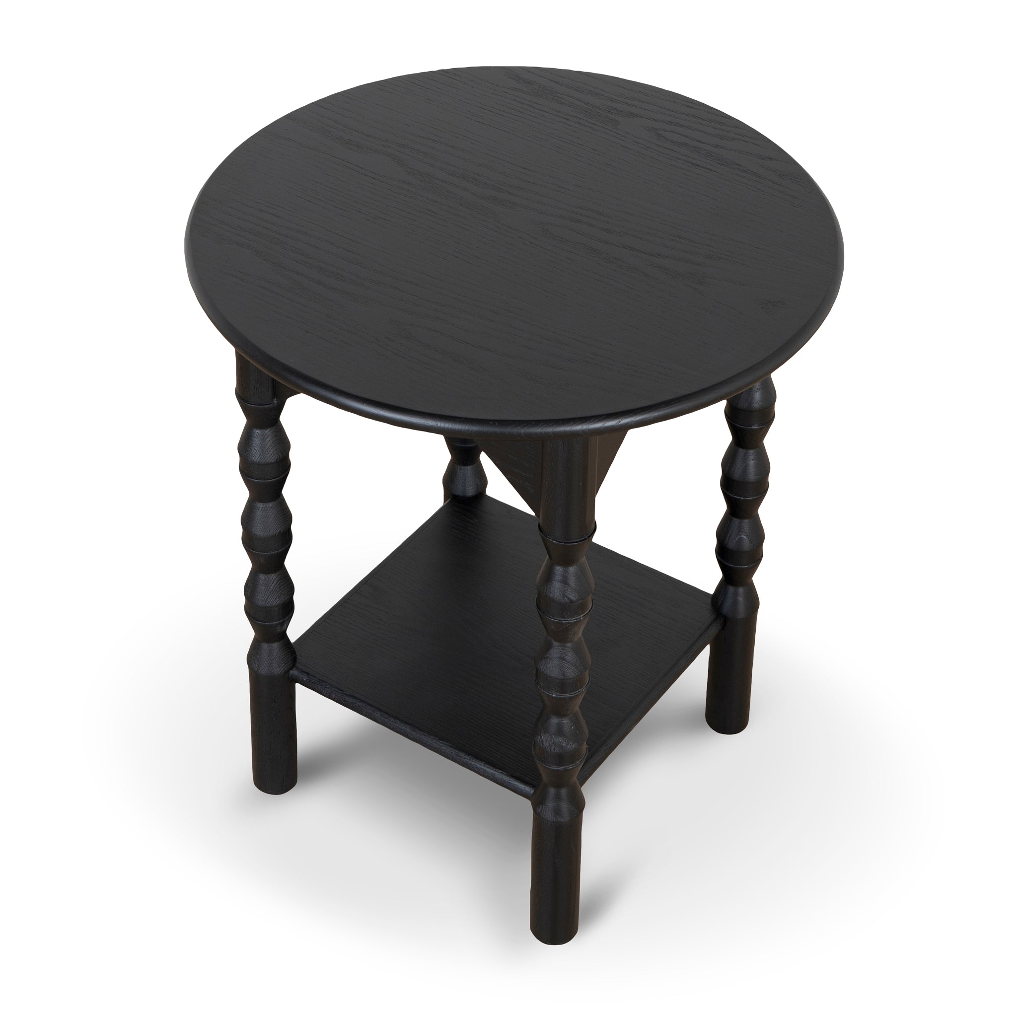 52cm Capri Side Table - Full Black