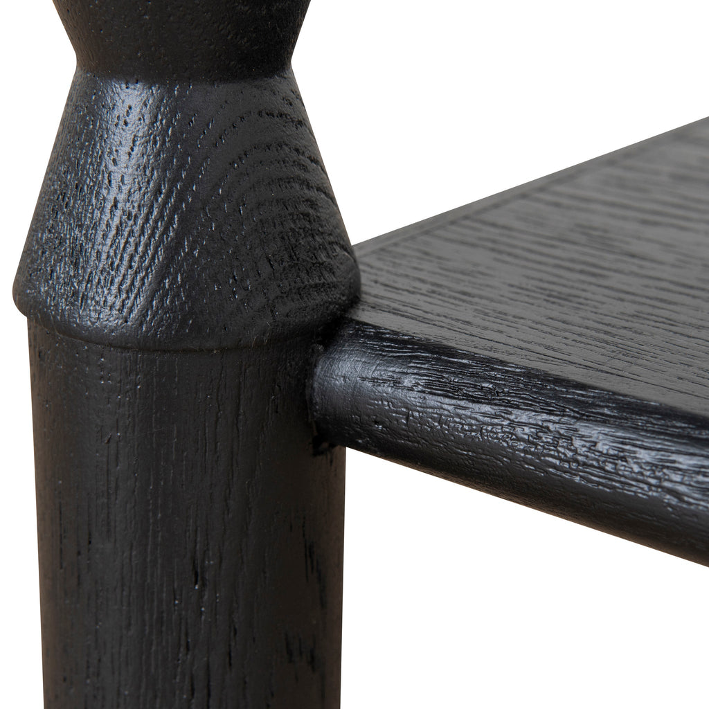 52cm Capri Side Table - Full Black