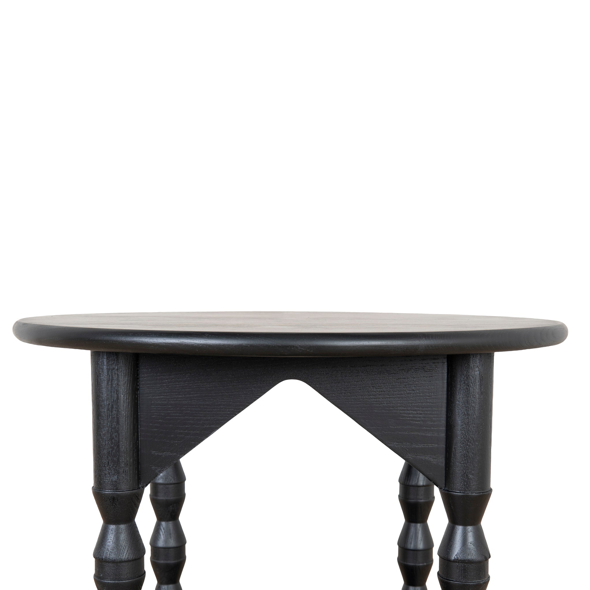 52cm Capri Side Table - Full Black