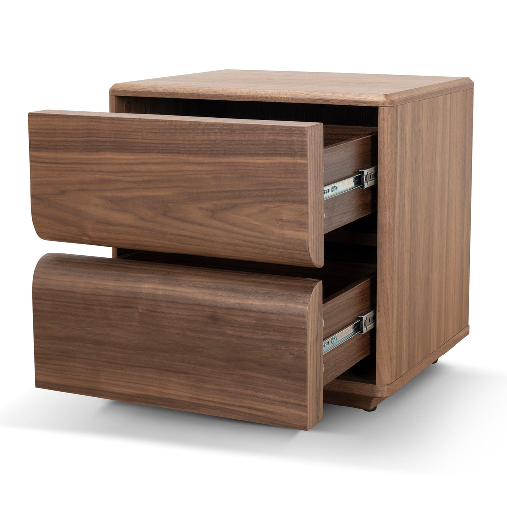 50cm Bedside Table - Walnut