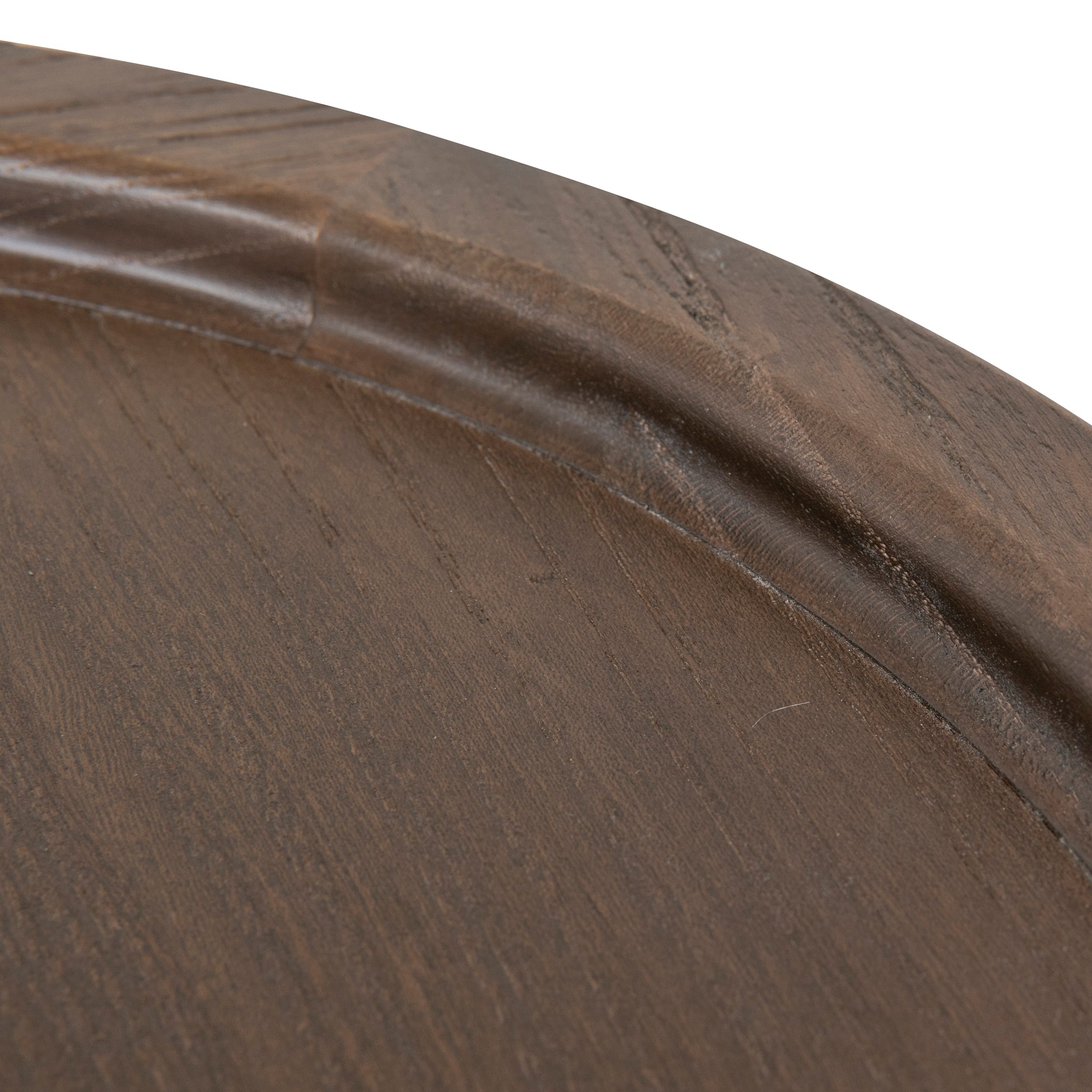 34.5cm Round Capri Side Table - Walnut